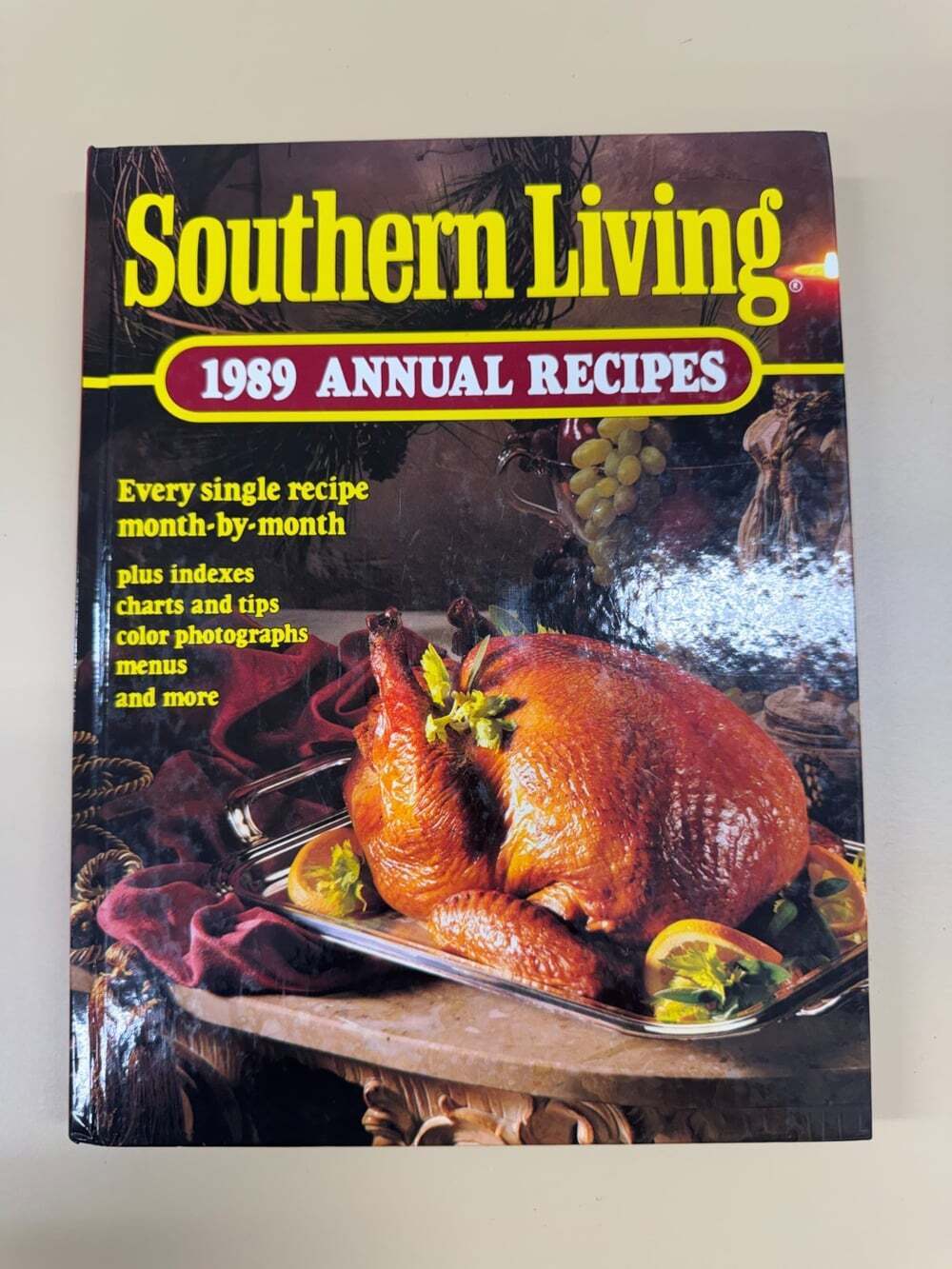 Southern Living 1989 Annual Recipes Vintage Hardcover Cookbook Oxmoor House